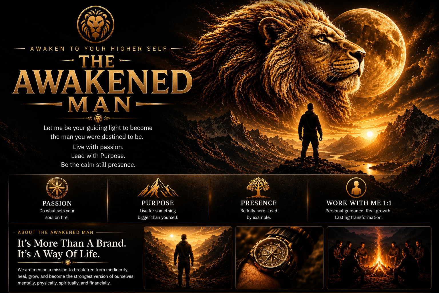 The Awakened Man — a brotherhood of men committed to becoming who they were born to be